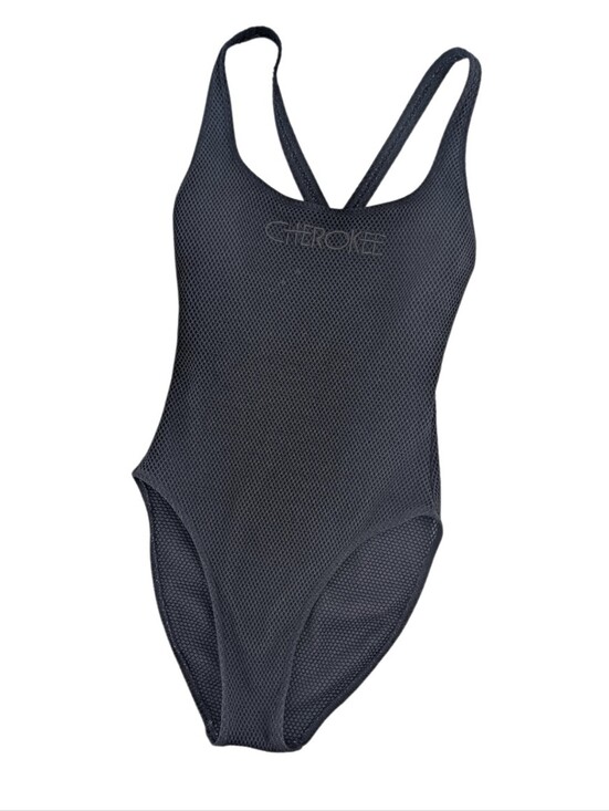 Cherokee Other - Vintage 90s Cherokee One Piece Mesh Fishnet Swimsuit Cheeky High Waist Size 10